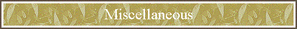 Miscellaneous